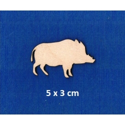 SKLEJKA #3mm Dzik 5x3cm / seria zwierzątka leśne / 0808